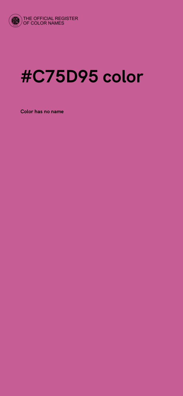 #C75D95 color image