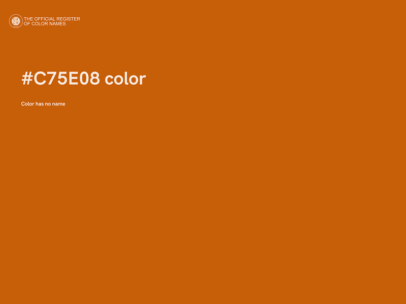 #C75E08 color image