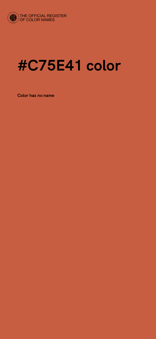 #C75E41 color image