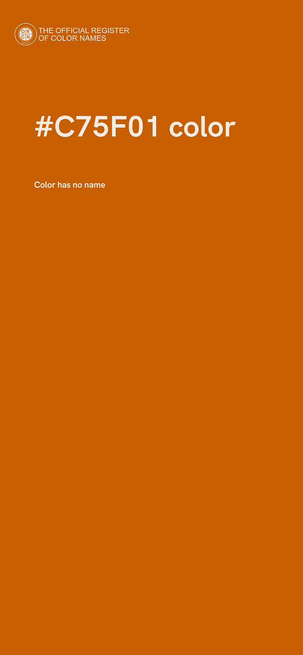 #C75F01 color image