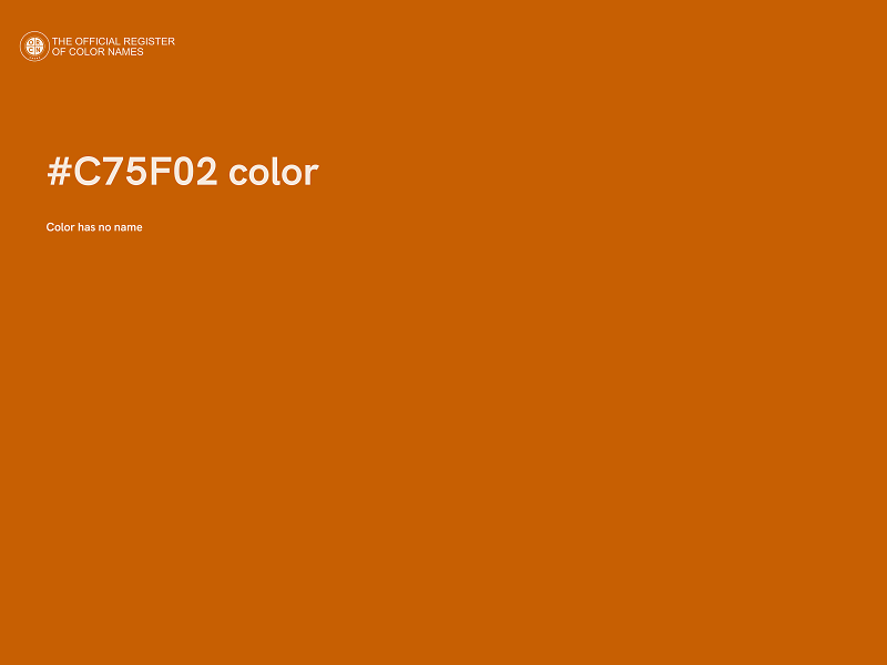 #C75F02 color image