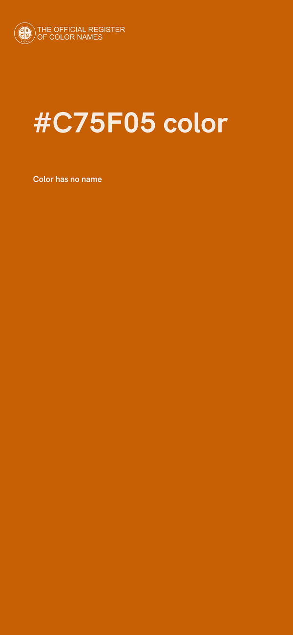 #C75F05 color image