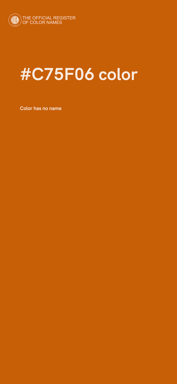 #C75F06 color image