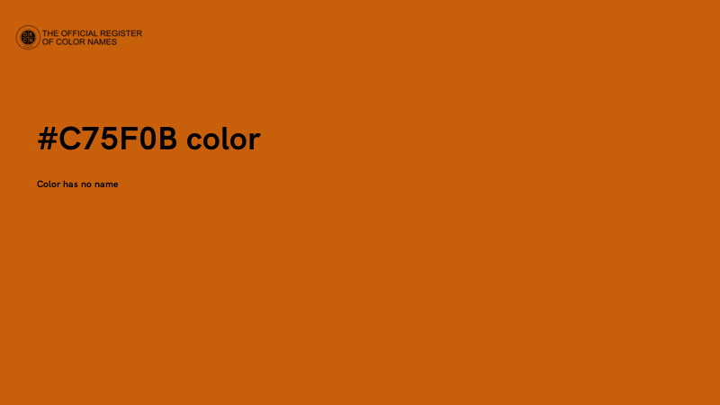#C75F0B color image
