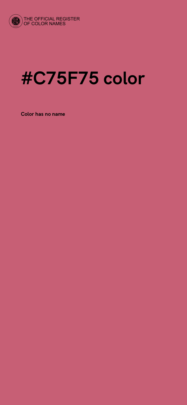 #C75F75 color image