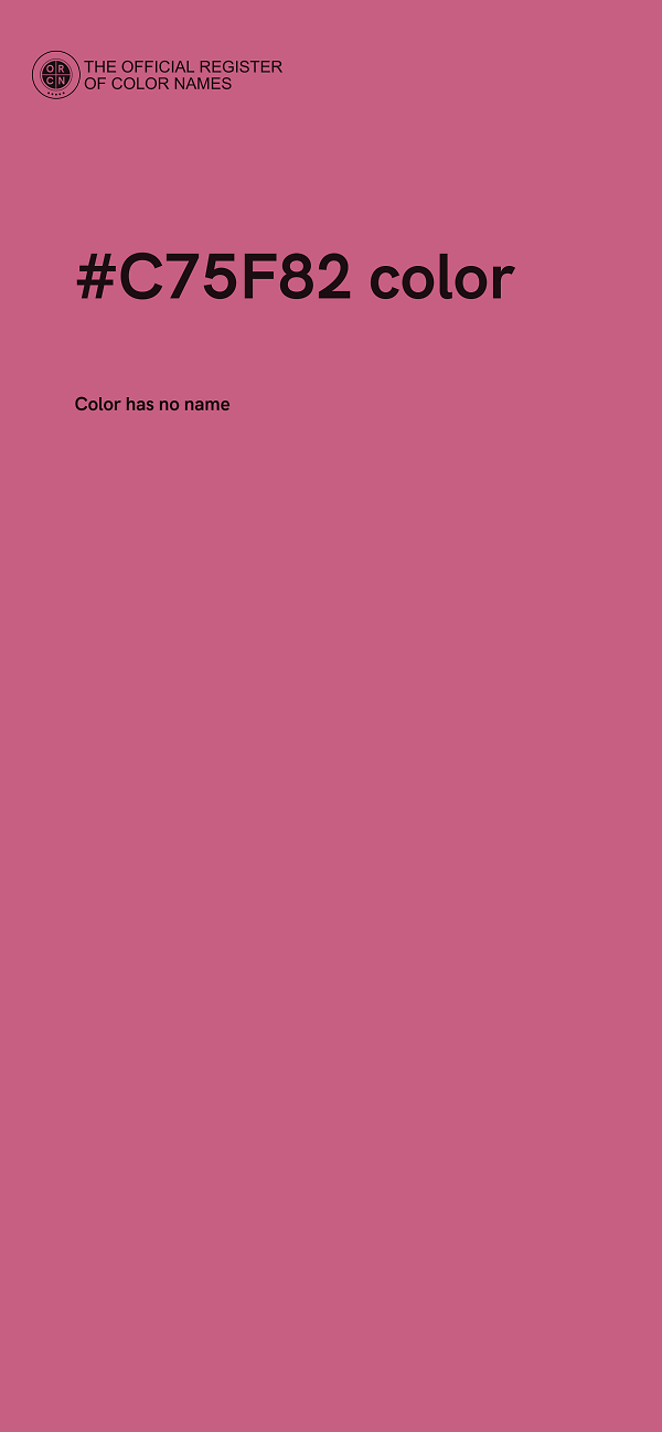 #C75F82 color image