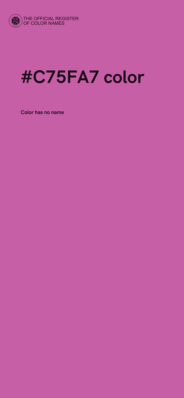 #C75FA7 color image