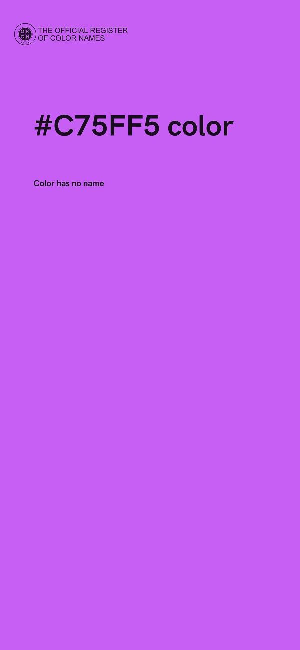 #C75FF5 color image