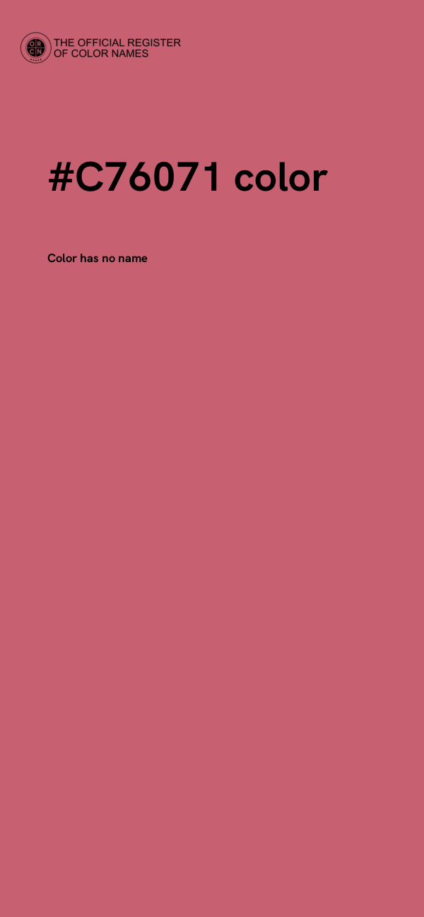 #C76071 color image
