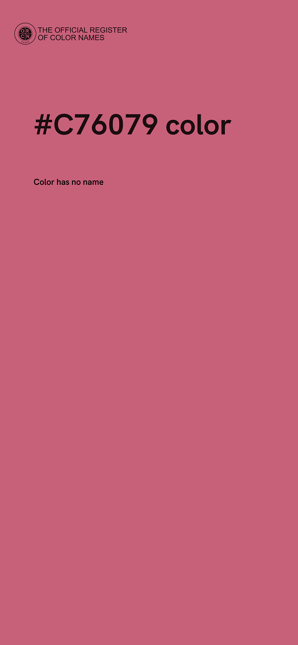 #C76079 color image