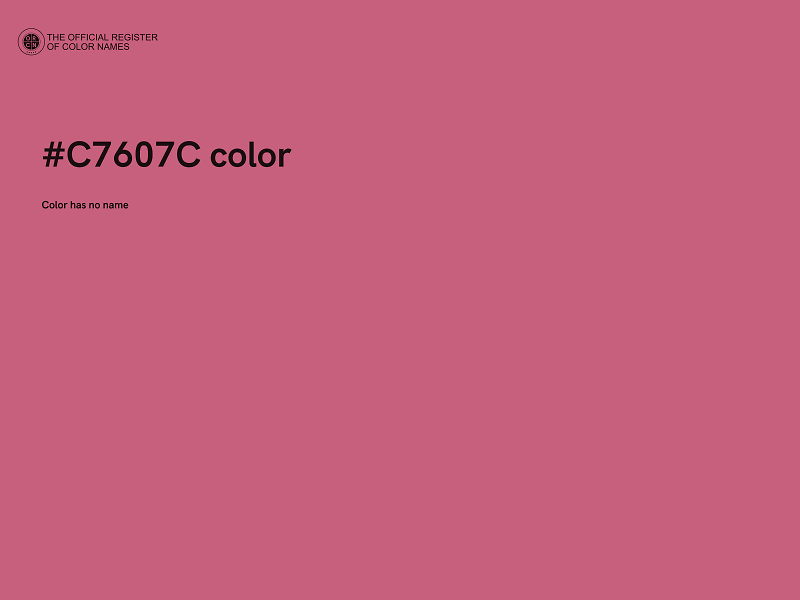 #C7607C color image