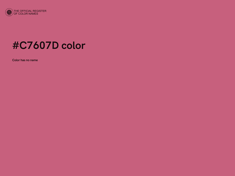 #C7607D color image