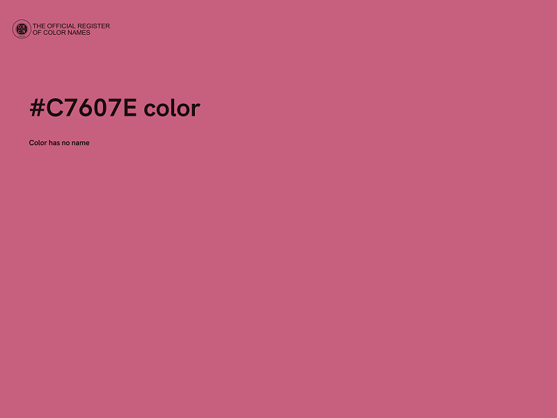 #C7607E color image