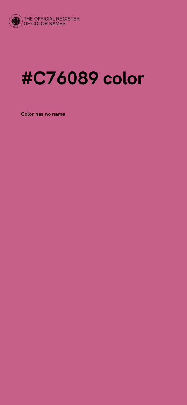 #C76089 color image