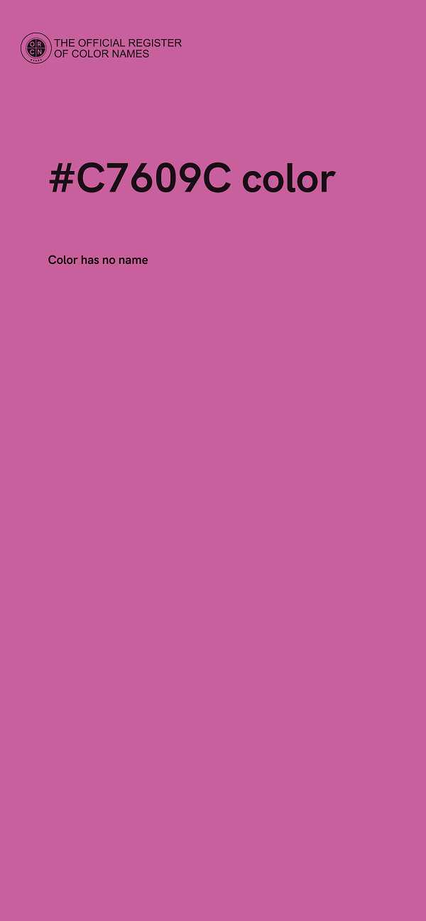 #C7609C color image