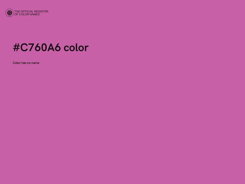 #C760A6 color image