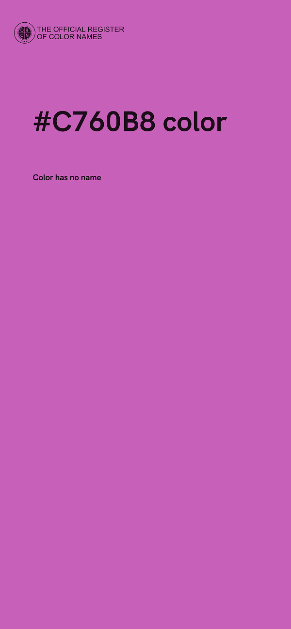 #C760B8 color image
