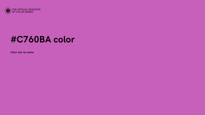 #C760BA color image