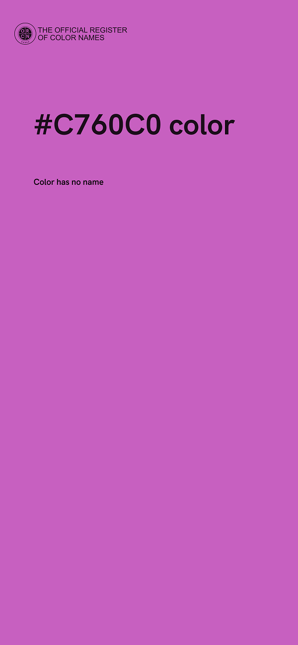 #C760C0 color image