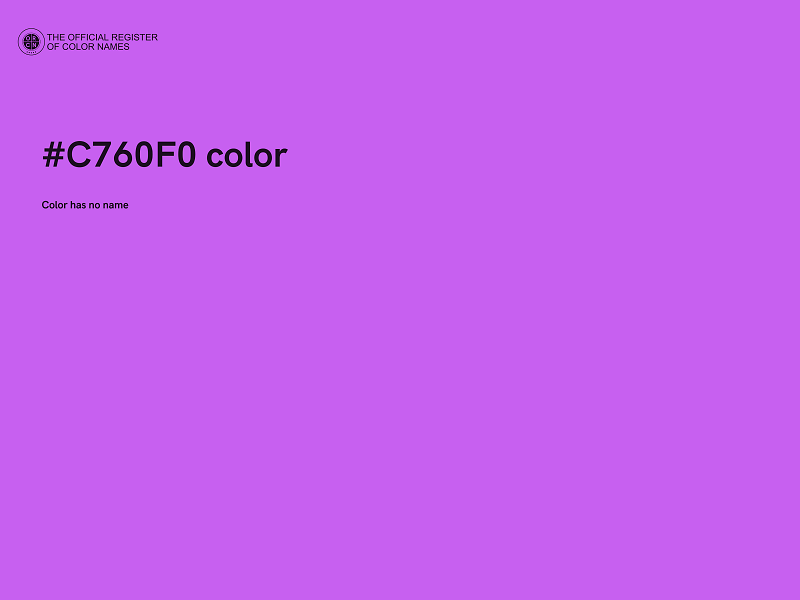 #C760F0 color image