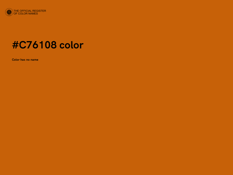 #C76108 color image