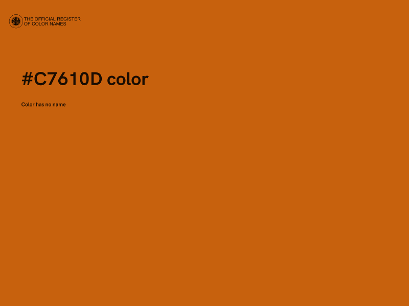 #C7610D color image