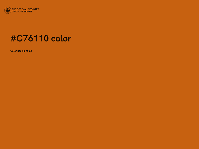 #C76110 color image