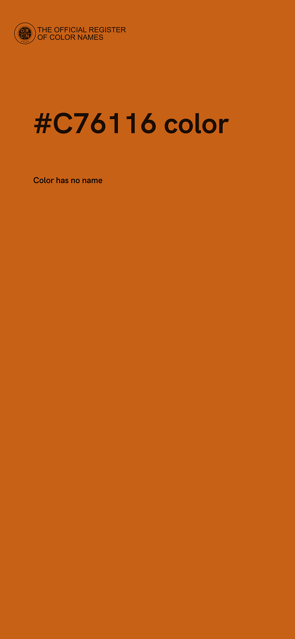 #C76116 color image