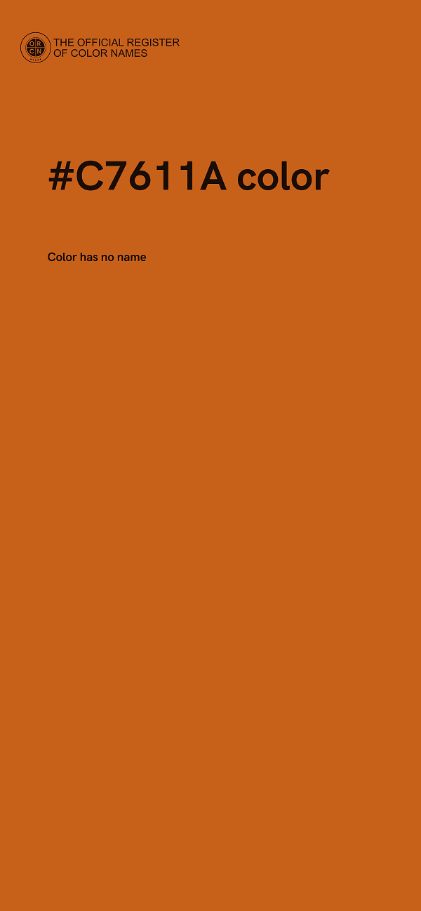 #C7611A color image