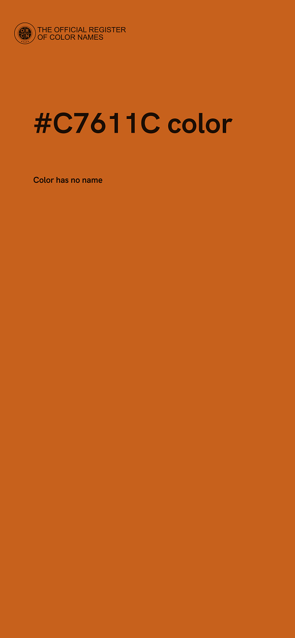 #C7611C color image