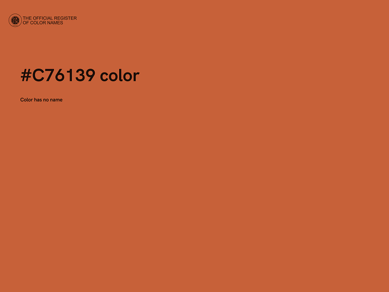 #C76139 color image