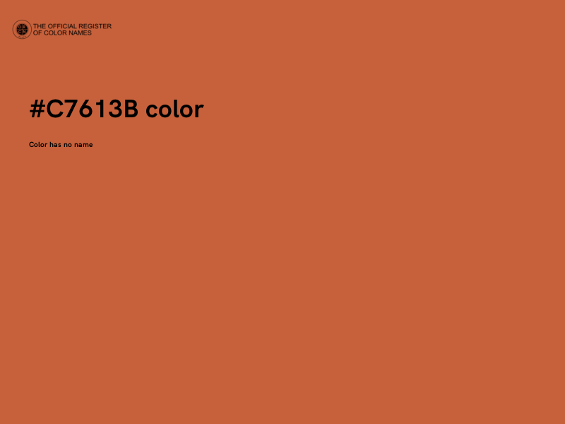 #C7613B color image