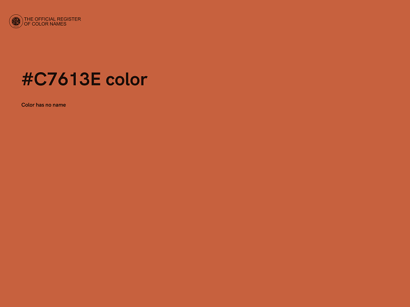 #C7613E color image