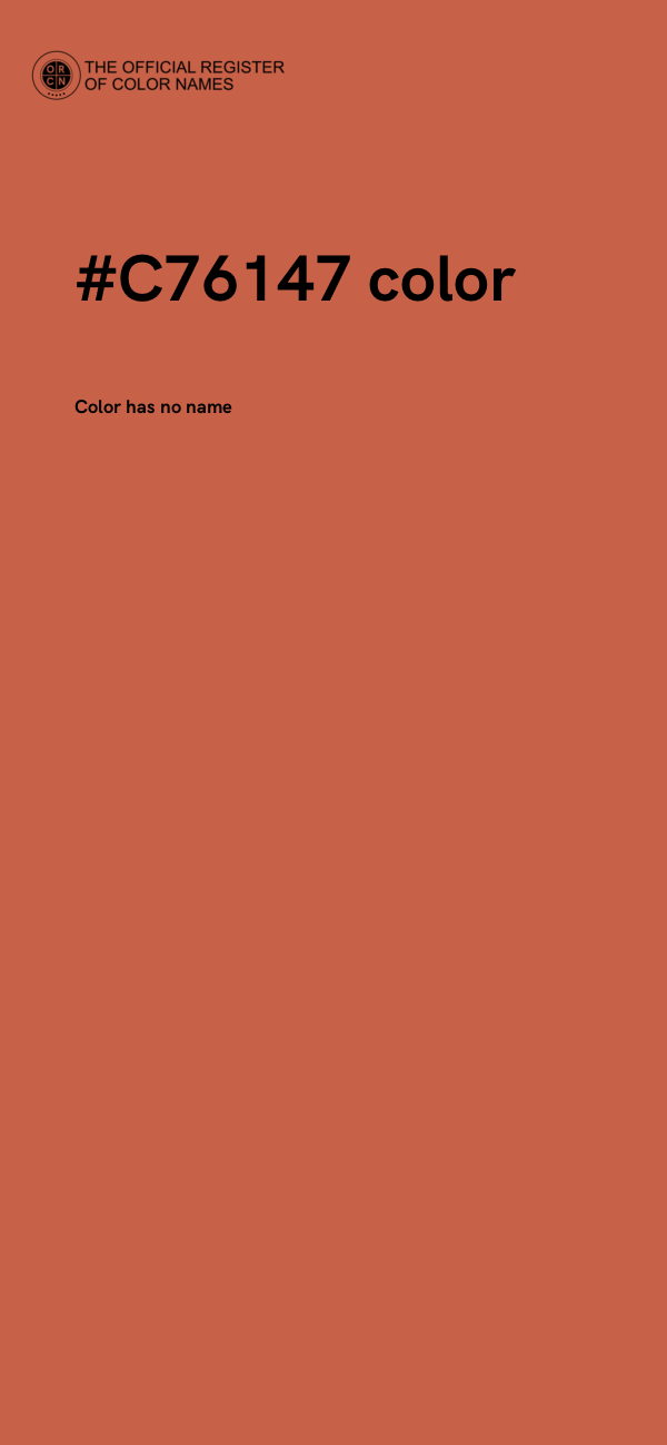 #C76147 color image