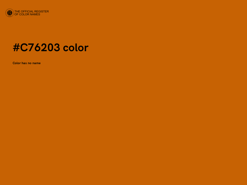 #C76203 color image