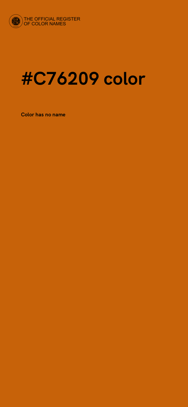 #C76209 color image