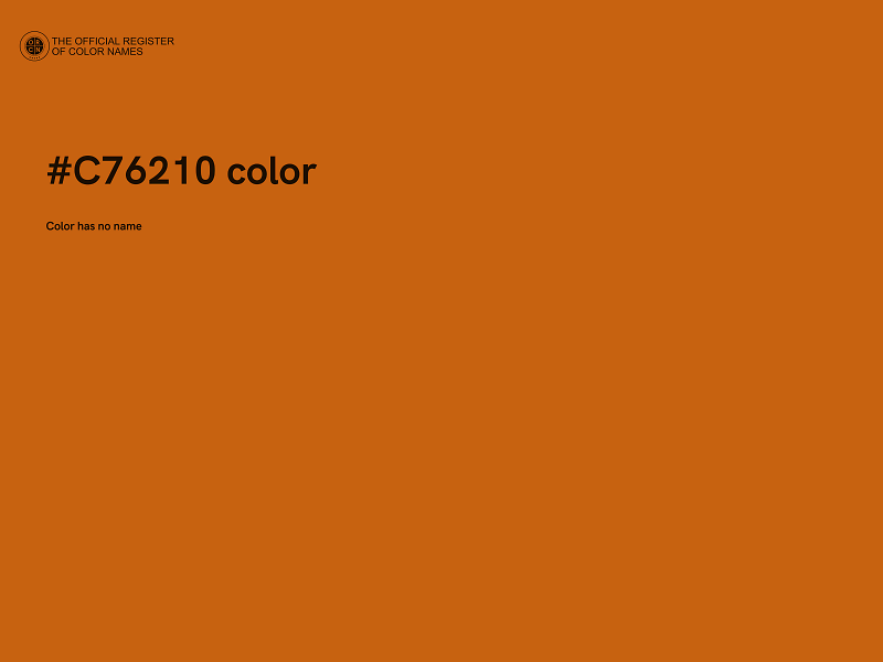 #C76210 color image