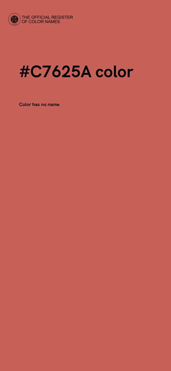 #C7625A color image