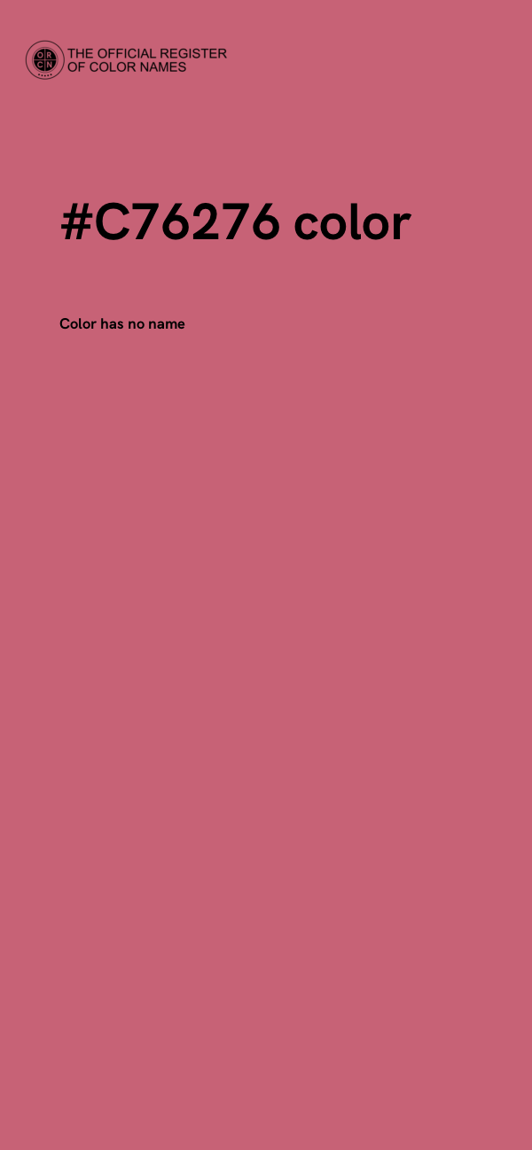 #C76276 color image