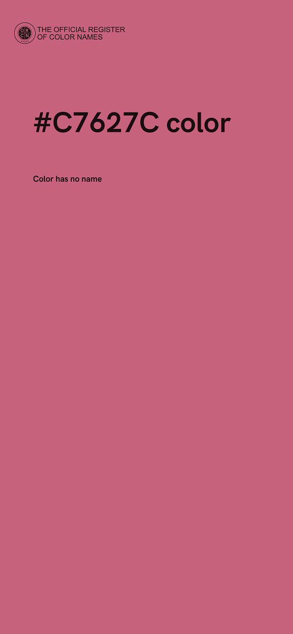 #C7627C color image