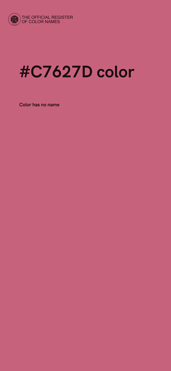 #C7627D color image