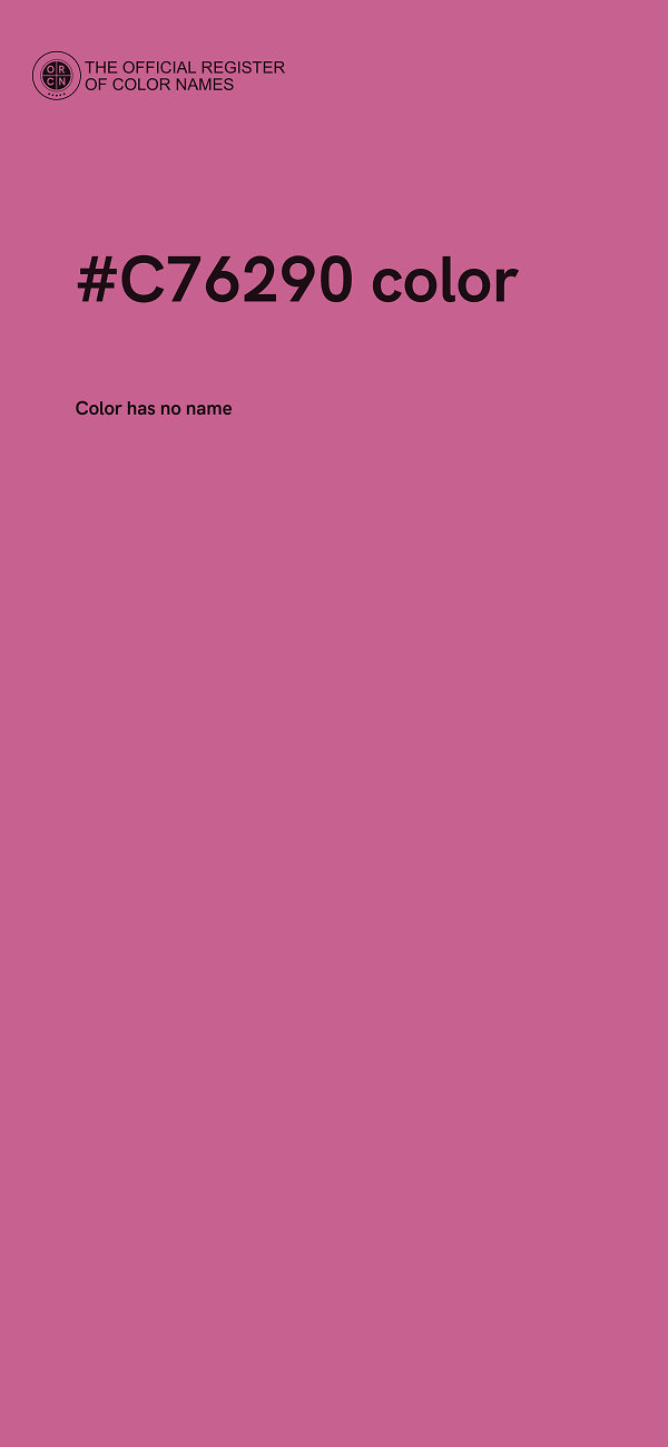 #C76290 color image