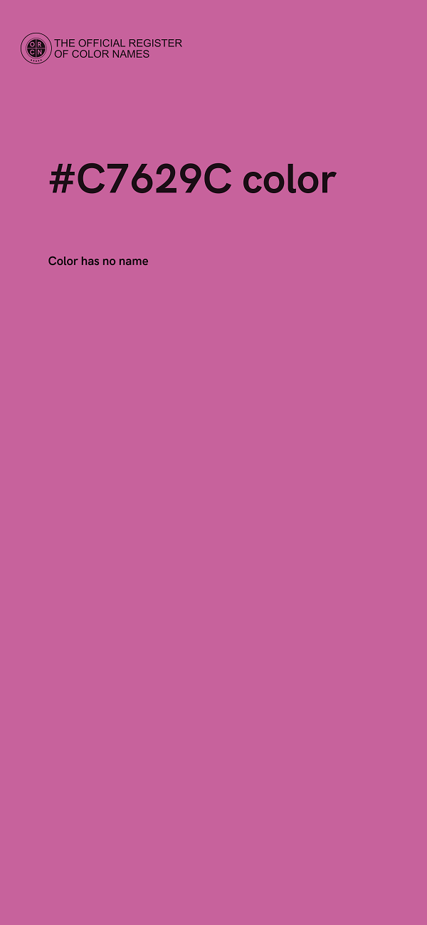 #C7629C color image
