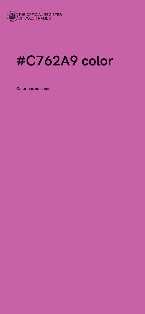 #C762A9 color image