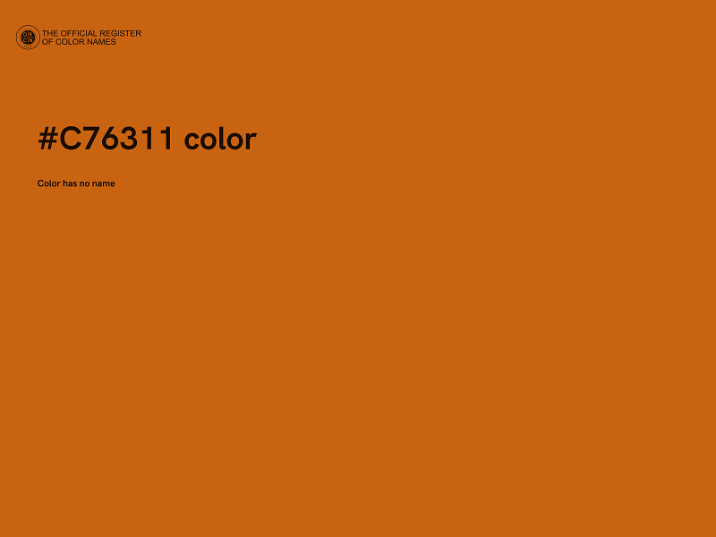 #C76311 color image