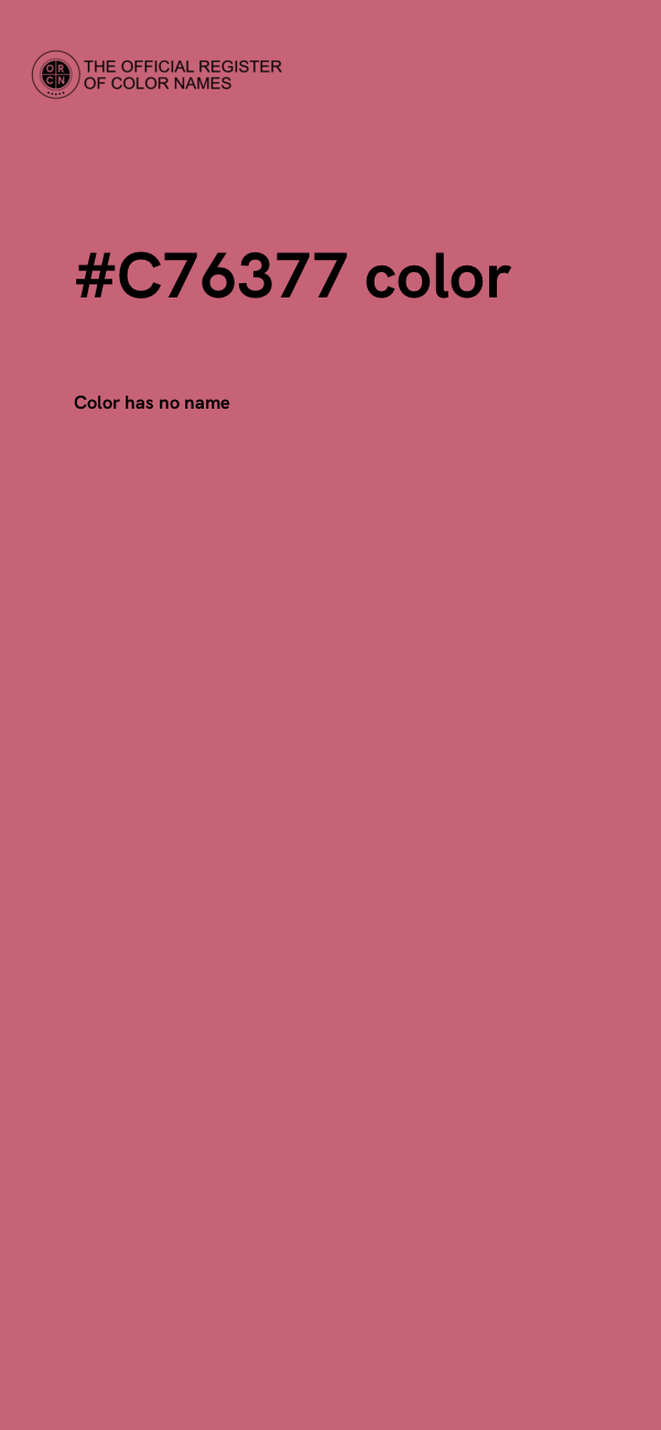 #C76377 color image