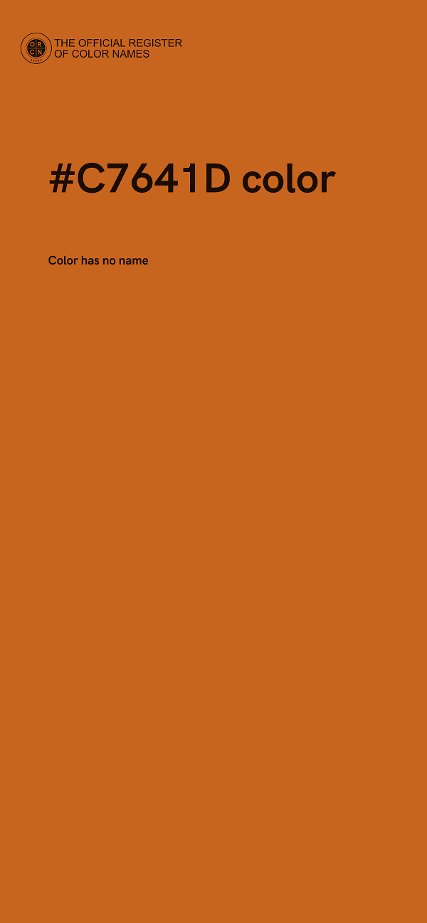 #C7641D color image