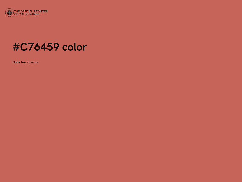 #C76459 color image