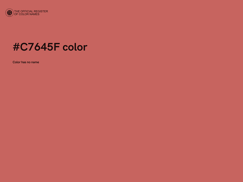 #C7645F color image