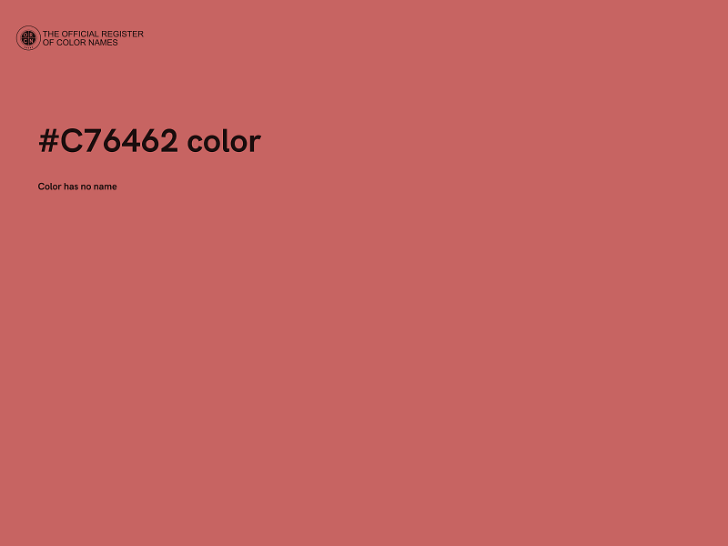 #C76462 color image